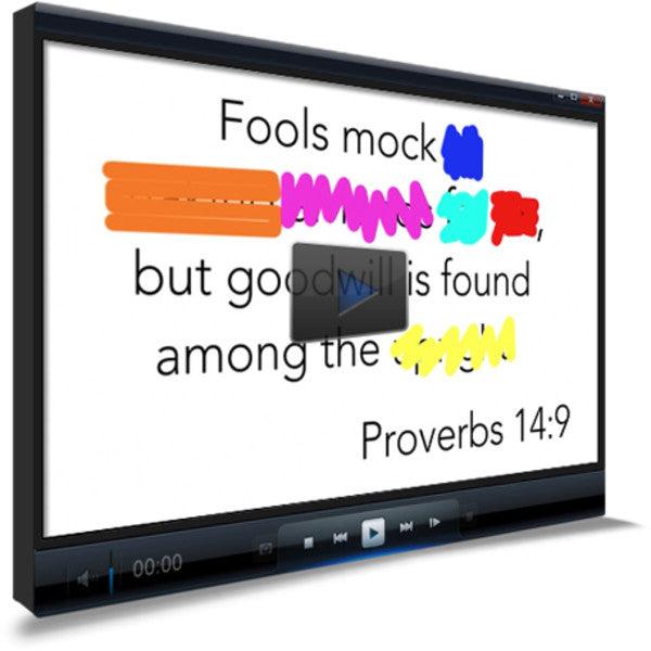 Proverbs 14:9 Memory Verse Video