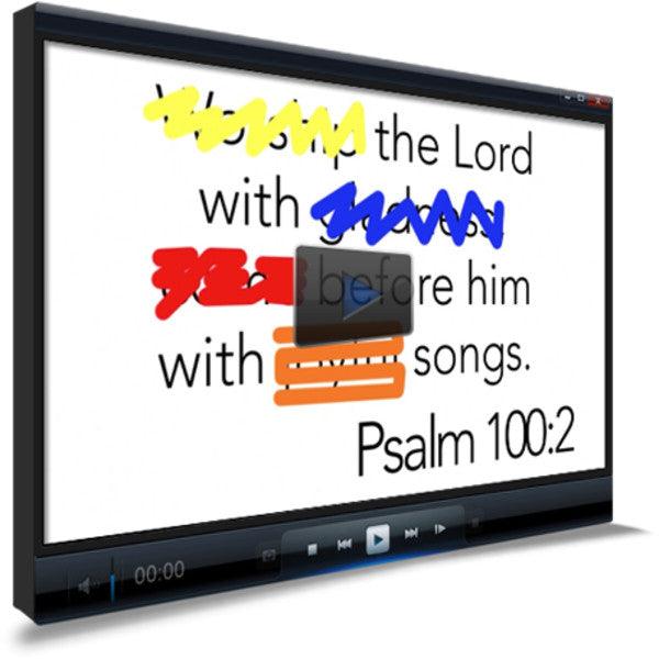 Psalm 100:2 Memory Verse Video