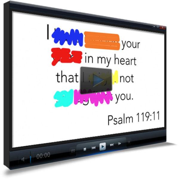 Psalm 119:11 Memory Verse Video