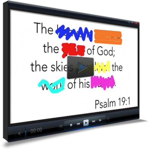 Psalm 19:1 Memory Verse Video