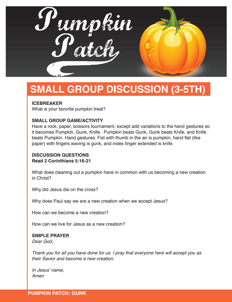 Pumpkin Patch 4-Week Children's Ministry Curriculum - Children's Ministry Deals