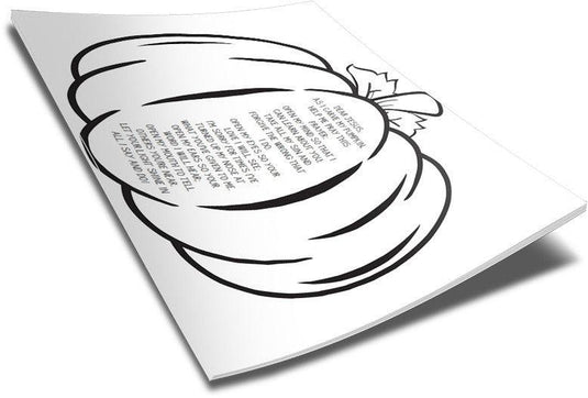 FREE Pumpkin Prayer Coloring Page