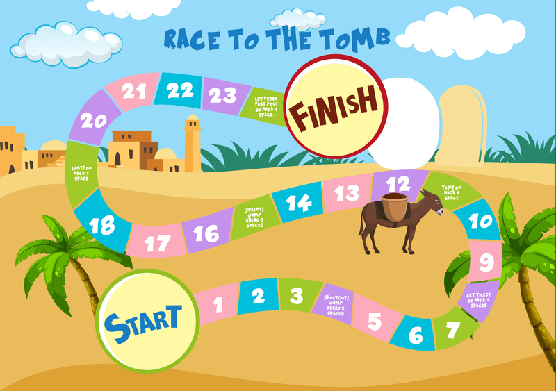 Race to the Tomb Easter Game for Kids - Children's Ministry Deals