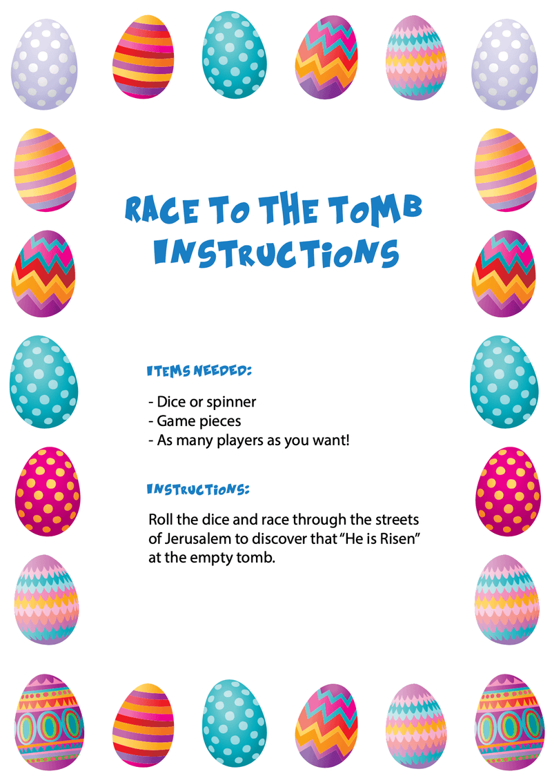 Race to the Tomb Easter Game for Kids - Children's Ministry Deals