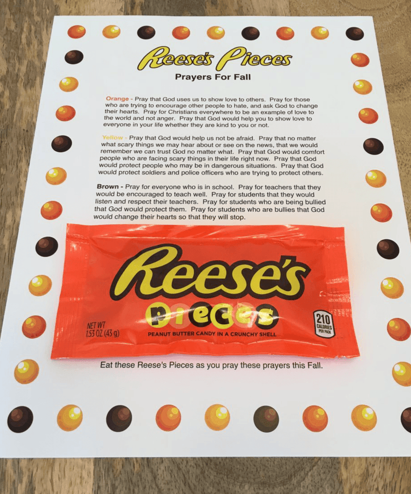 Reese's Pieces Prayer For Fall