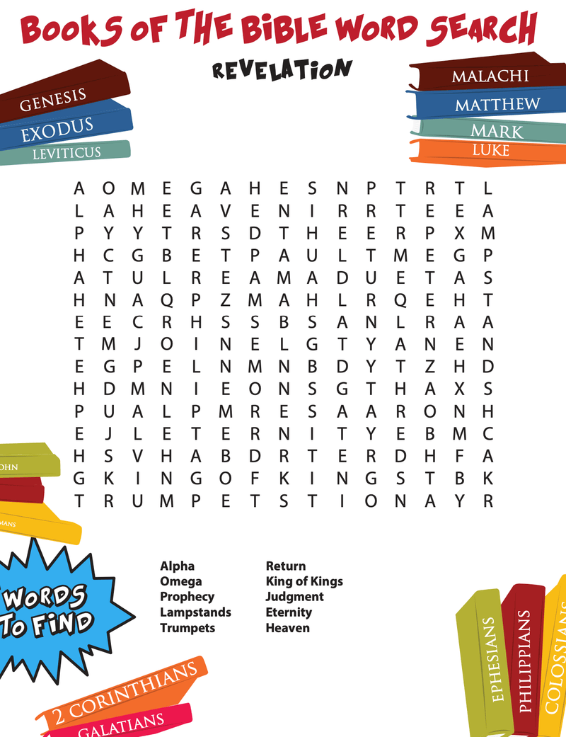 Revelation Bible Word Search - Children's Ministry Deals