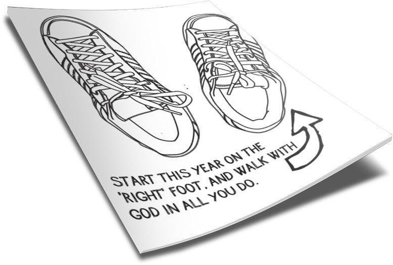 FREE Right Foot Coloring Page