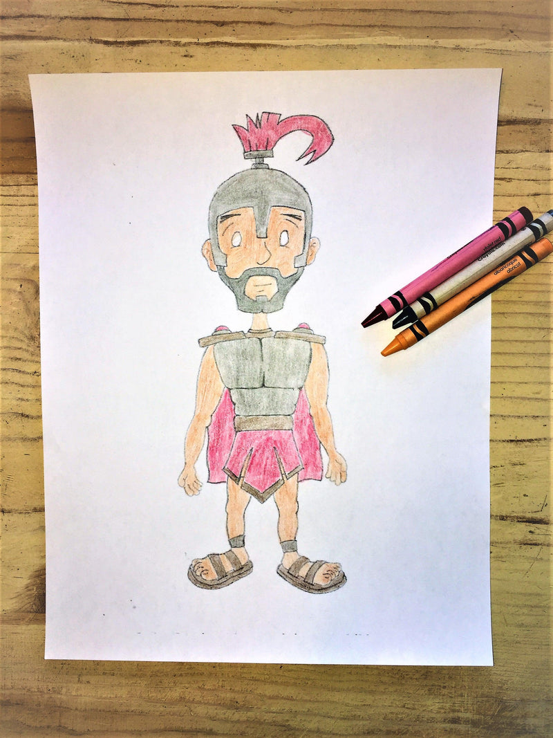 FREE Roman Centurion Coloring Page