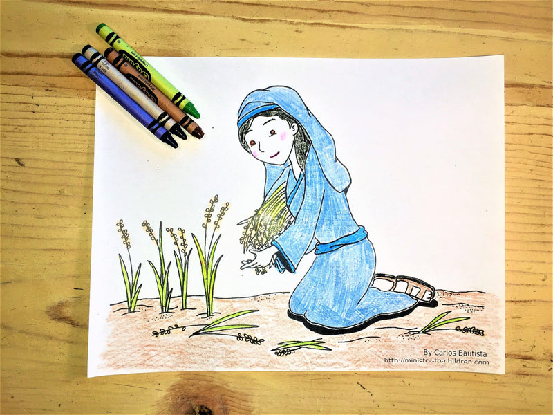 FREE Ruth Coloring Page