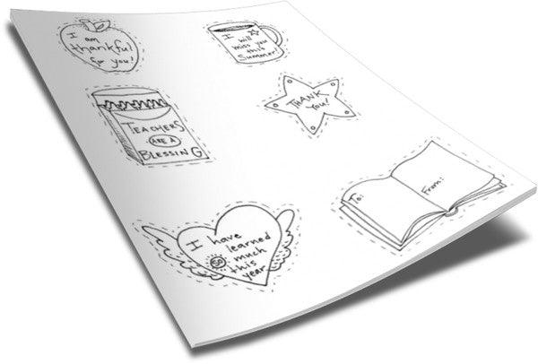 FREE School Teacher Coloring Page