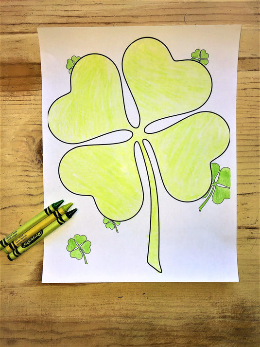 FREE Shamrock Coloring Page