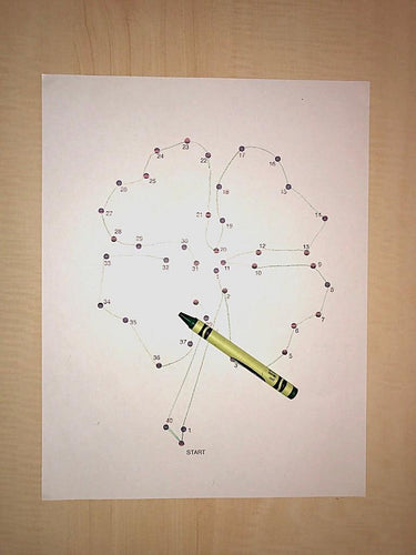 FREE Shamrock Connect the Dots Coloring Page
