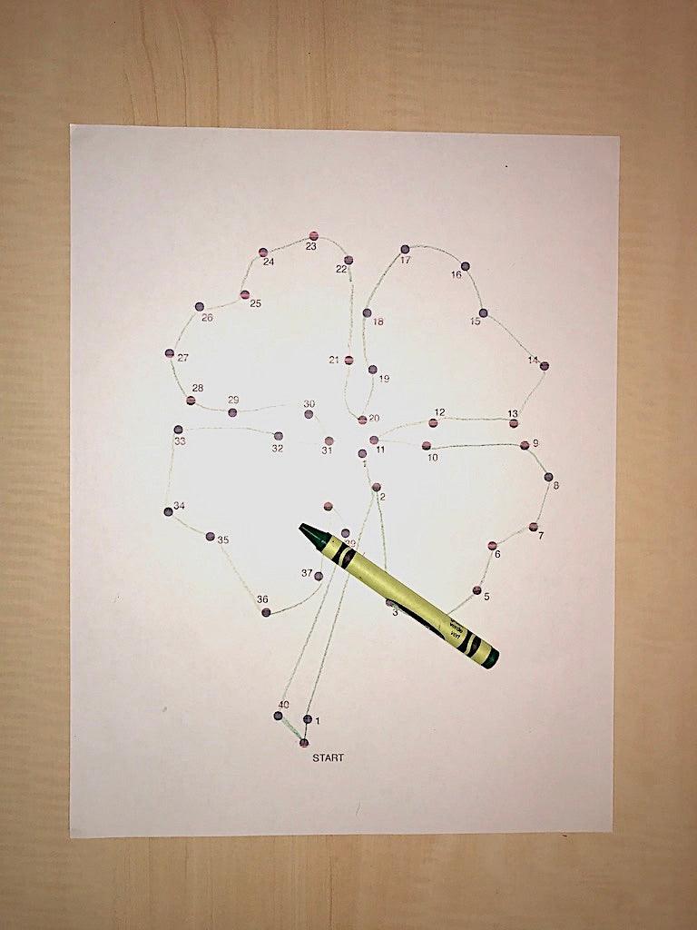 Load image into Gallery viewer, FREE Shamrock Connect the Dots Coloring Page
