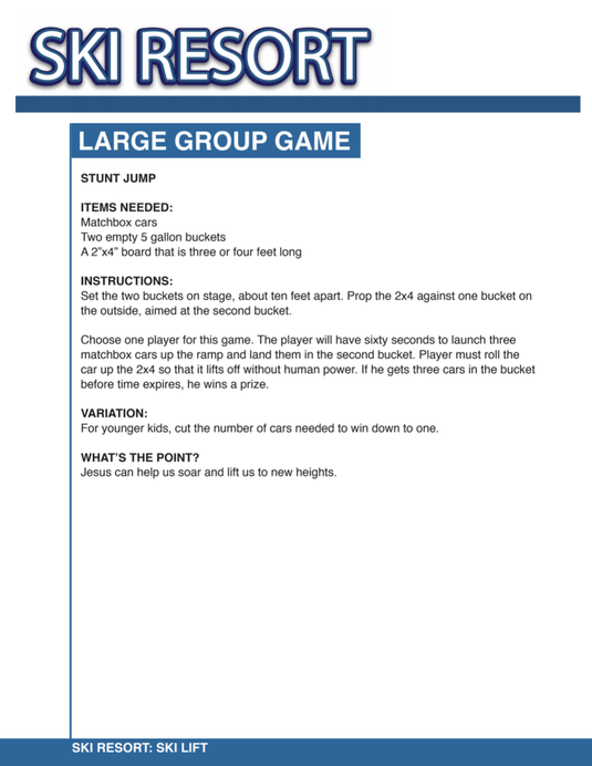 Ski Resort 4-Week Children's Ministry Curriculum - Children's Ministry Deals
