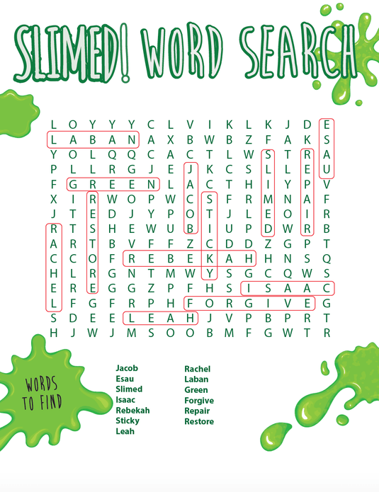 Slime Bible Word Search - Children's Ministry Deals