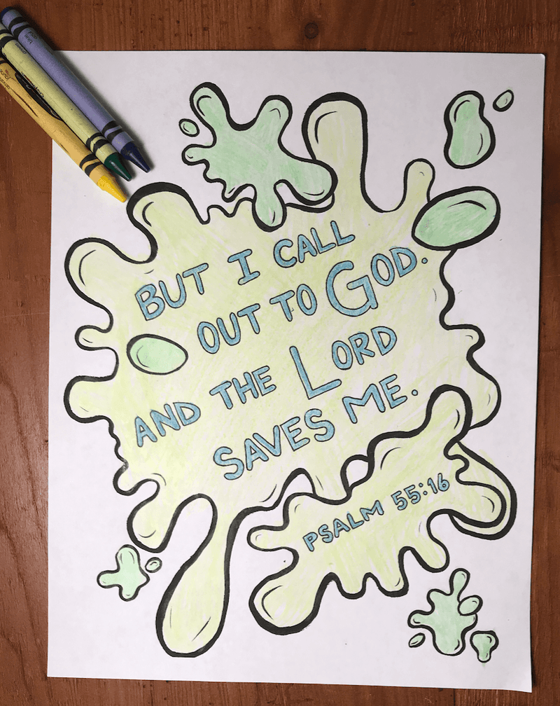 Slime Coloring Page - Children's Ministry Deals