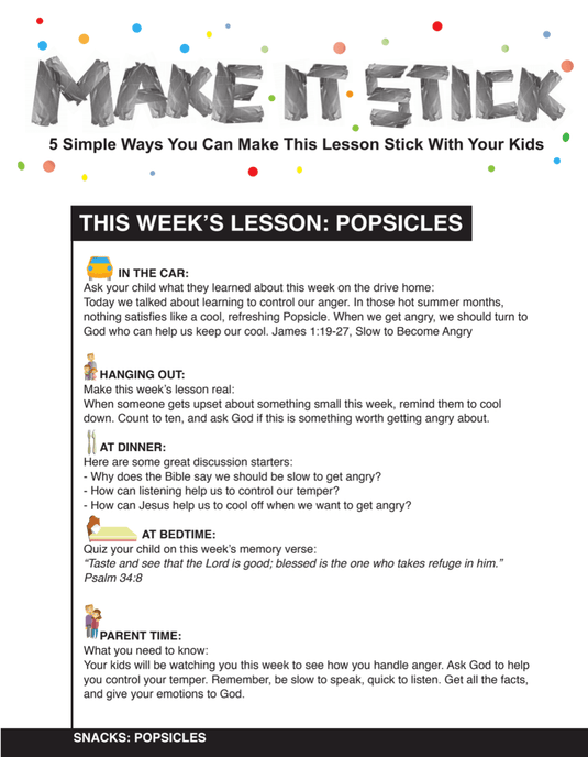 Snacks 12-Week Children's Ministry Curriculum - Children's Ministry Deals