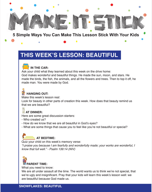 Snowflakes 4-Week Children's Ministry Curriculum - Children's Ministry Deals