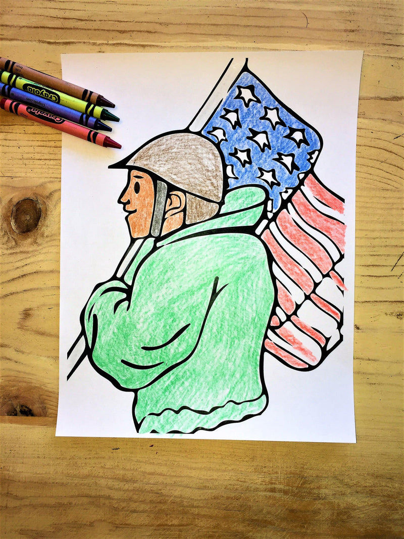 FREE Soldier Coloring Page