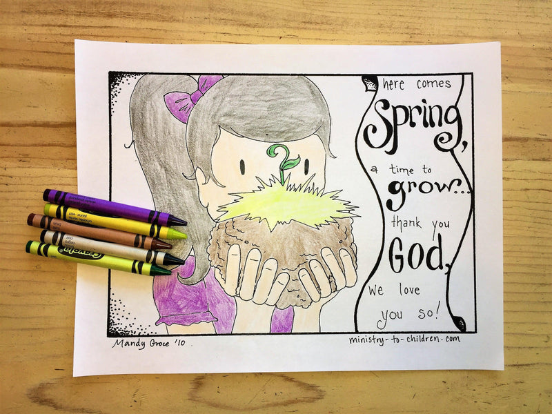 FREE Spring Coloring Page