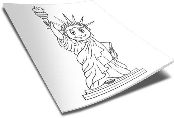FREE Statue of Liberty Coloring Page