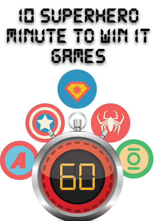 Superhero Minute To Win It Games