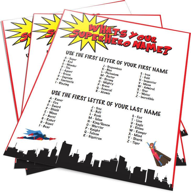 Free Superhero Name Generator