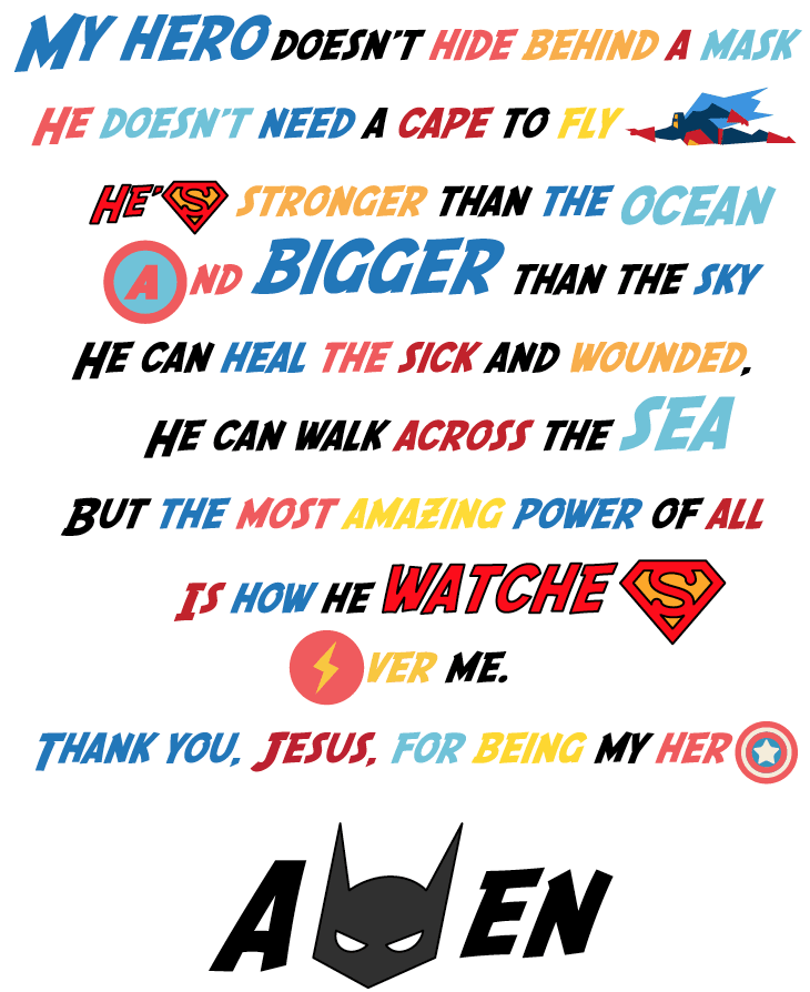 FREE Superhero Prayer