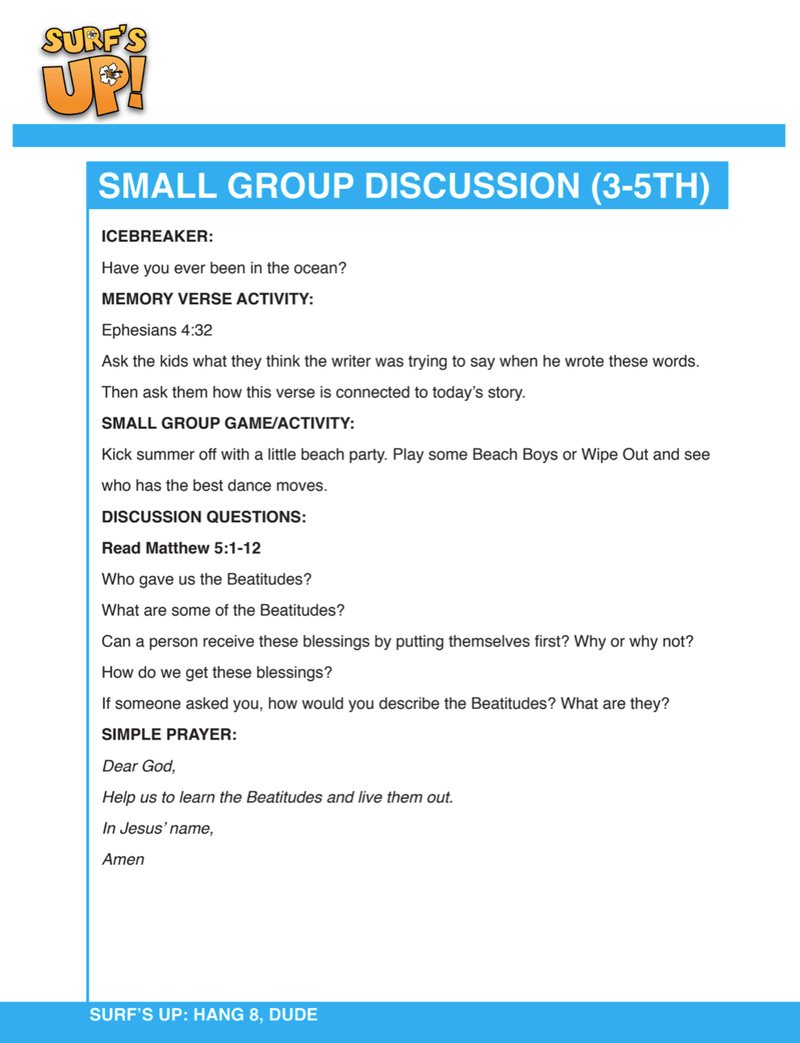 Load image into Gallery viewer, Surf&#39;s Up 10-Week Children&#39;s Ministry Curriculum - Children&#39;s Ministry Deals
