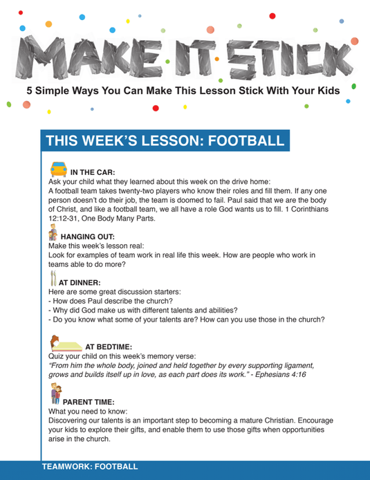 Teamwork 4-Week Children's Ministry Curriculum - Children's Ministry Deals