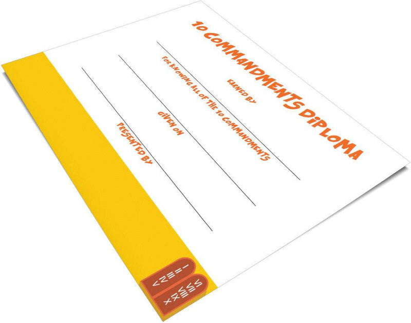 Load image into Gallery viewer, 10 Commandments Diploma Certificate
