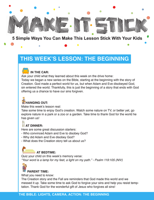 The Bible: Lights, Camera, Action! 8-Week Children's Ministry Curriculum - Children's Ministry Deals