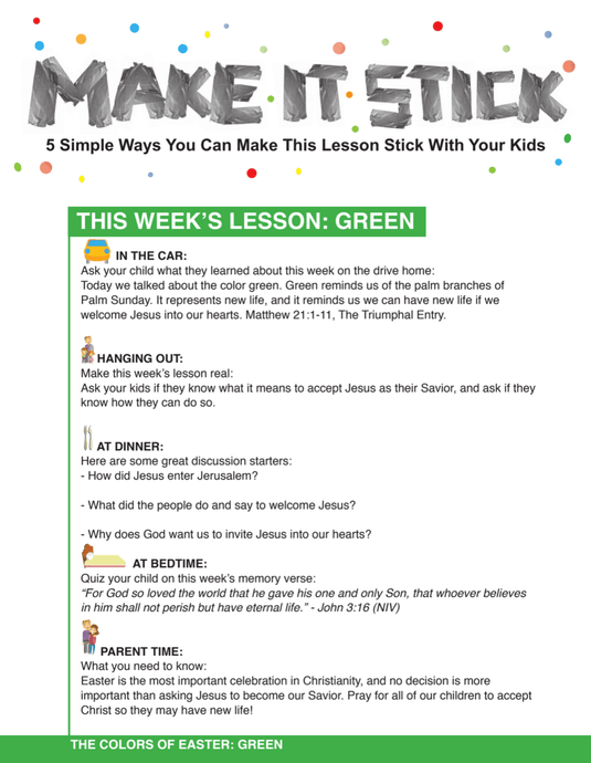 The Colors of Easter 4-Week Children's Ministry Curriculum - Children's Ministry Deals