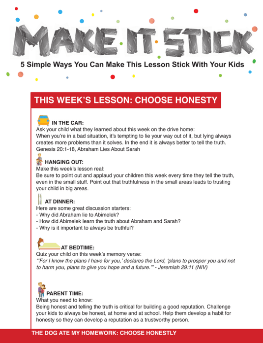 The Dog Ate My Homework 4-Week Children's Ministry Curriculum - Children's Ministry Deals