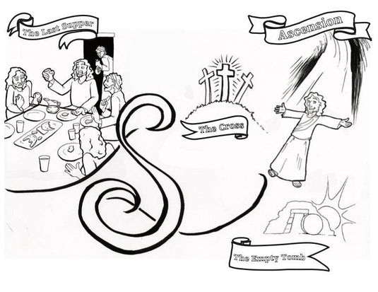The Life Of Jesus Timeline Coloring Pages - Children's Ministry Deals