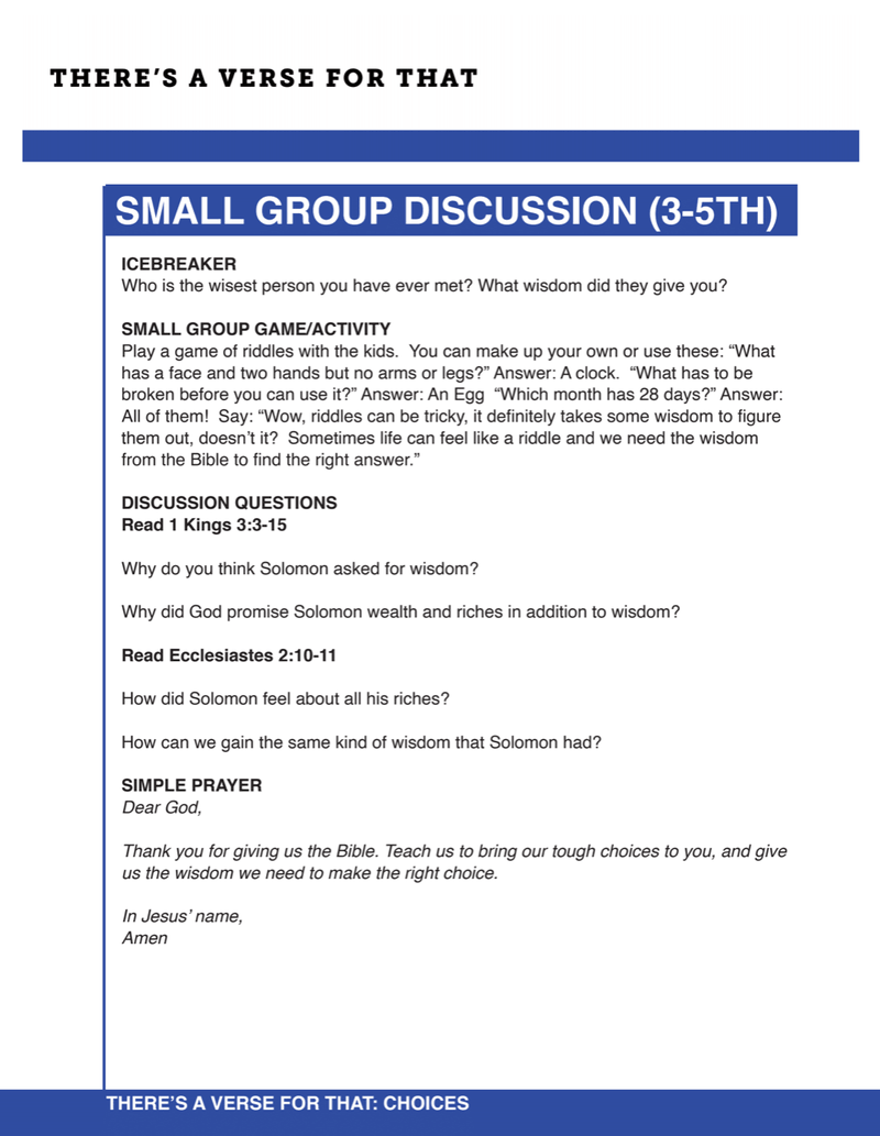 There's a Verse For That 12-Week Children's Ministry Curriculum - Children's Ministry Deals