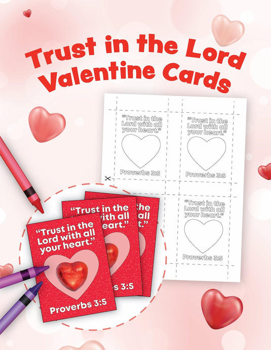 Trust In The Lord Valentine Cards - Children's Ministry Deals