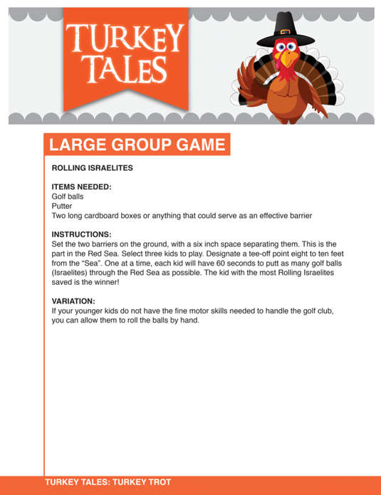 Turkey Tales 4-Week Children's Ministry Curriculum - Children's Ministry Deals