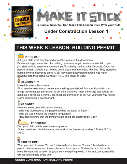 Load image into Gallery viewer, Under Construction 8-Week Children’s Ministry Curriculum - Children&#39;s Ministry Deals
