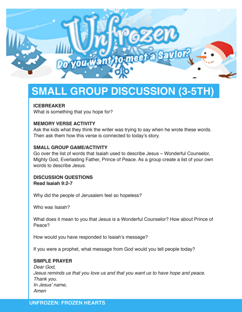 Load image into Gallery viewer, unFrozen 4-Week Christmas Children&#39;s Ministry Curriculum - Children&#39;s Ministry Deals
