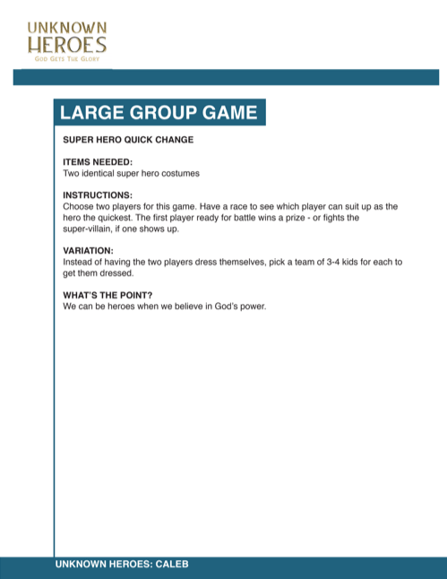 Load image into Gallery viewer, Unknown Heroes 8-Week Children’s Ministry Curriculum - Children&#39;s Ministry Deals

