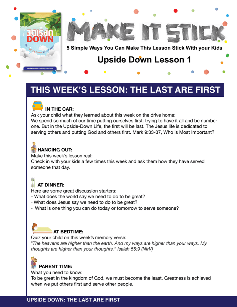 Load image into Gallery viewer, Upside Down 4-Week Children&#39;s Ministry Curriculum - Children&#39;s Ministry Deals
