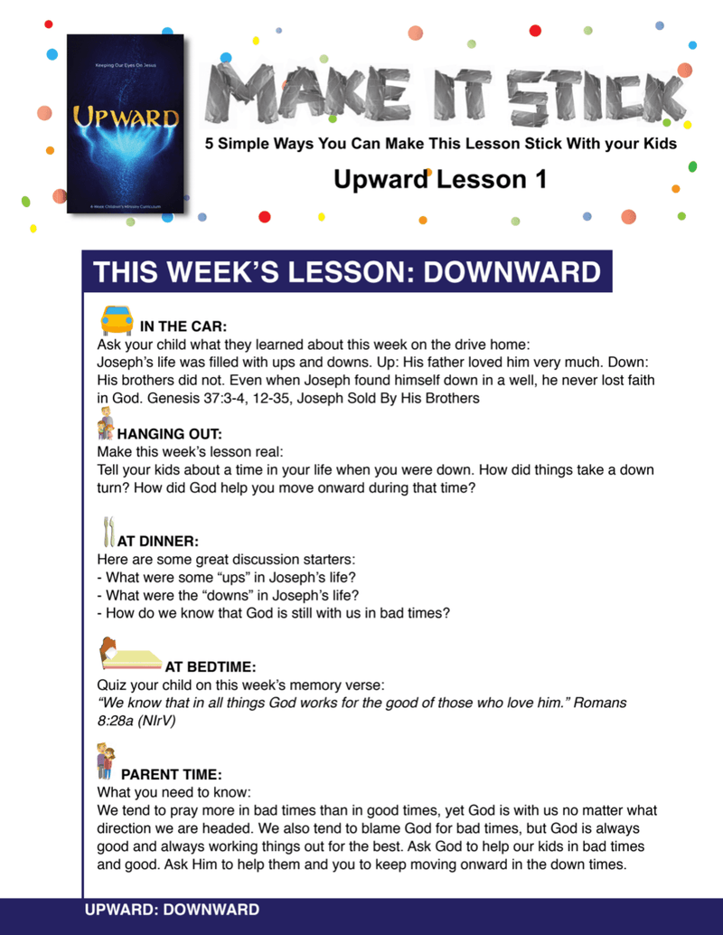 Upward 4-Week Children’s Ministry Curriculum - Children's Ministry Deals