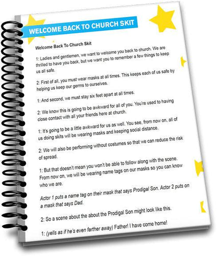 Welcome Back To Church Skits - Children's Ministry Deals