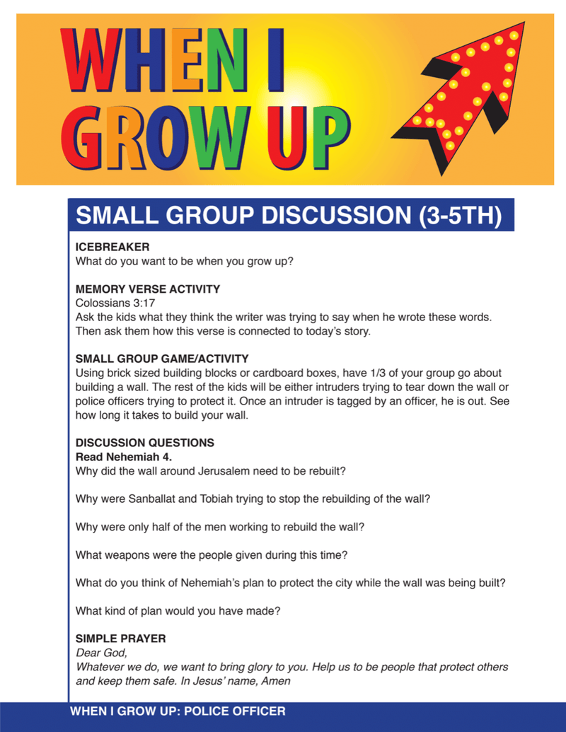 When I Grow Up 12-Week Children's Ministry Curriculum - Children's Ministry Deals