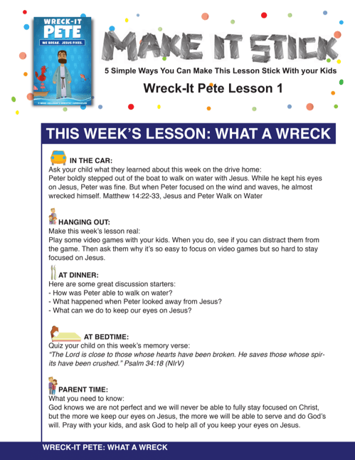 Load image into Gallery viewer, Wreck It Pete 4-Week Children’s Ministry Curriculum - Children&#39;s Ministry Deals
