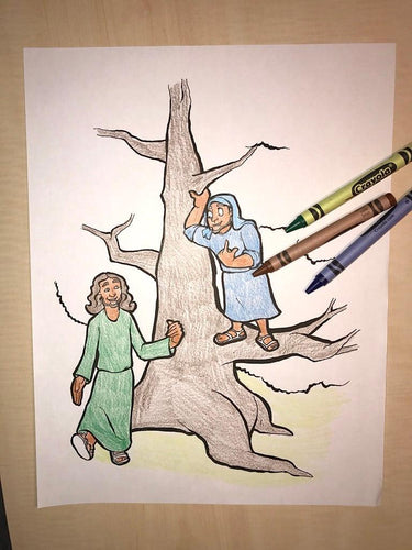 Zacchaeus Coloring Page